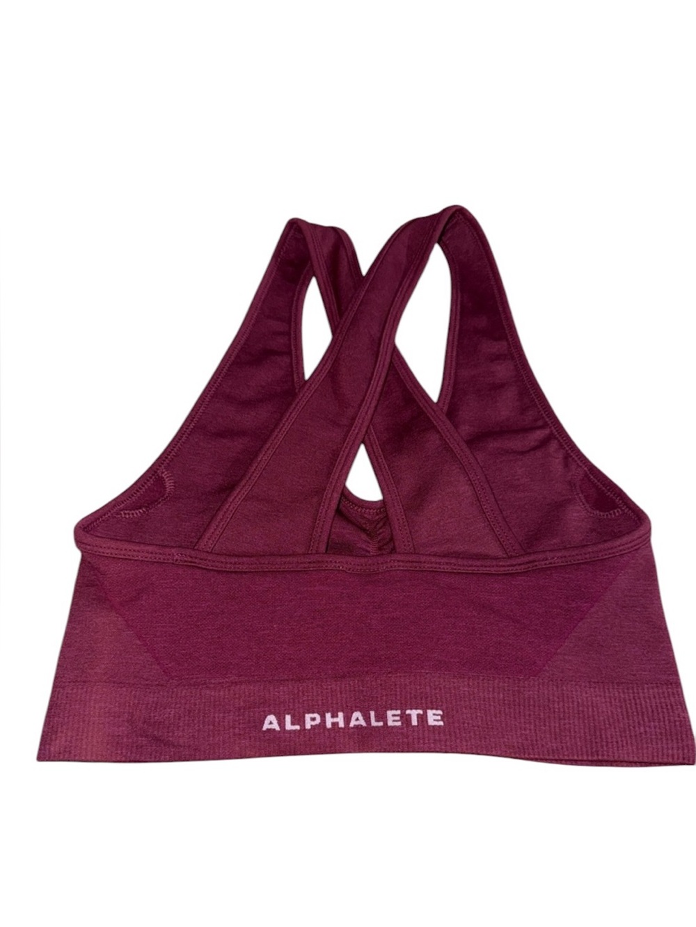 Alphalete Crossback Seamless Sports Bra - Wine